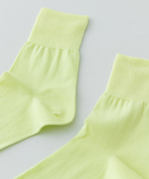 RODE SKO（ロデスコ）の「PIEDI NUDI　COTTON SOLID SHORT SOCKS（ソックス/靴下・レディース・シルバー/ホワイト/グリーン系その他・-）」の4枚目の写真