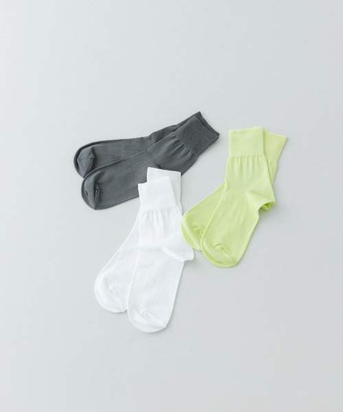 RODE SKO（ロデスコ）の「PIEDI NUDI　COTTON SOLID SHORT SOCKS（ソックス/靴下・レディース・シルバー/ホワイト/グリーン系その他・-）」の8枚目の写真