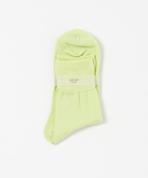 RODE SKO（ロデスコ）の「PIEDI NUDI　COTTON SOLID SHORT SOCKS（ソックス/靴下・レディース・シルバー/ホワイト/グリーン系その他・-）」の12枚目の写真