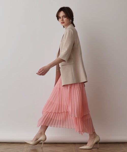 Diagram(ダイアグラム)の「イレギュラープリーツスカート(スカート・レディース・グレー/ピンク/ブルー・36)」の9枚目の写真