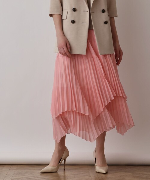 Diagram(ダイアグラム)の「イレギュラープリーツスカート(スカート・レディース・グレー/ピンク/ブルー・36)」の11枚目の写真