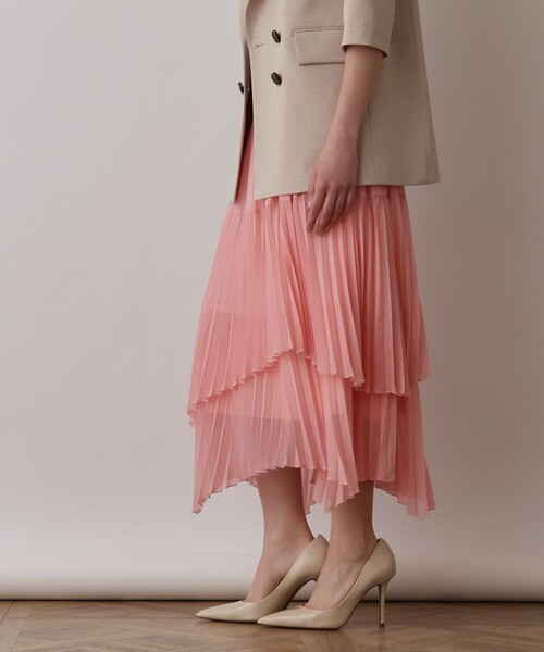Diagram(ダイアグラム)の「イレギュラープリーツスカート(スカート・レディース・グレー/ピンク/ブルー・36)」の12枚目の写真