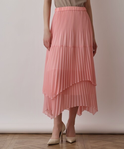 Diagram(ダイアグラム)の「イレギュラープリーツスカート(スカート・レディース・グレー/ピンク/ブルー・36)」の14枚目の写真