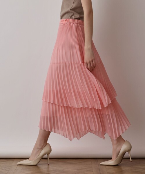 Diagram(ダイアグラム)の「イレギュラープリーツスカート(スカート・レディース・グレー/ピンク/ブルー・36)」の15枚目の写真