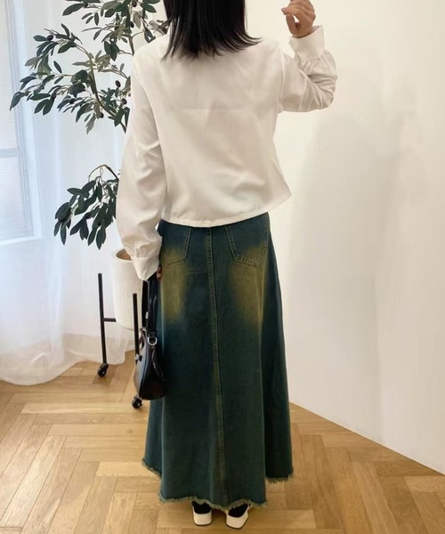 mebole（メボレ）の「レースアップリボンシャツ（シャツ/ブラウス・レディース・ホワイト・FREE）」の18枚目の写真