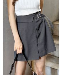 MURUA | 【セットアップ対応】サイドベルトラップライクミニスカート(スカート)