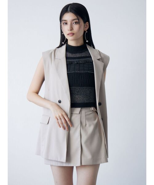 MURUA（ムルーア）の「【セットアップ対応】サイドベルトラップライクミニスカート（スカート・レディース・ブルー/ブラック/ダークグレー/ベージュ・1/2）」の22枚目の写真