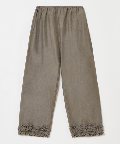 ☆サマーセール⭐︎新品未使用　美品⭐︎ ハウスオブロータス リネンフリルパンツ セール】リネンフリルパンツ（その他パンツ）｜HOUSE OF LOTUS（ハウス