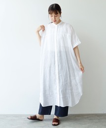yuni | ●ウォッシュリネン　ワンピース(シャツワンピース)