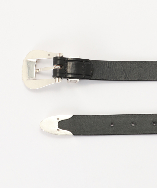 Spick & Span(スピックアンドスパン)の「TORY LEATHER/トリーレザー 3-PIECE Silver Buckle Belt(ベルト・レディース・ブラック/ブラウン・FREE)」の6枚目の写真
