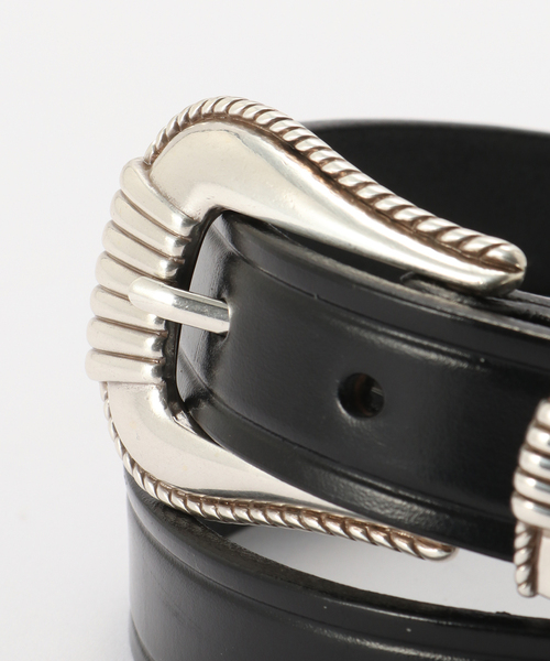 Spick & Span(スピックアンドスパン)の「TORY LEATHER/トリーレザー 3-PIECE Silver Buckle Belt(ベルト・レディース・ブラック/ブラウン・FREE)」の9枚目の写真
