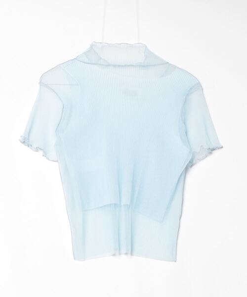 kotohayokozawa（コトハヨコザワ）の「kotohayokozawa SHEER LAYERED SHORT SLEEVE TOP TDX5-S01（その他トップス・レディース・パープル/ライトブルー・FREE）」の6枚目の写真