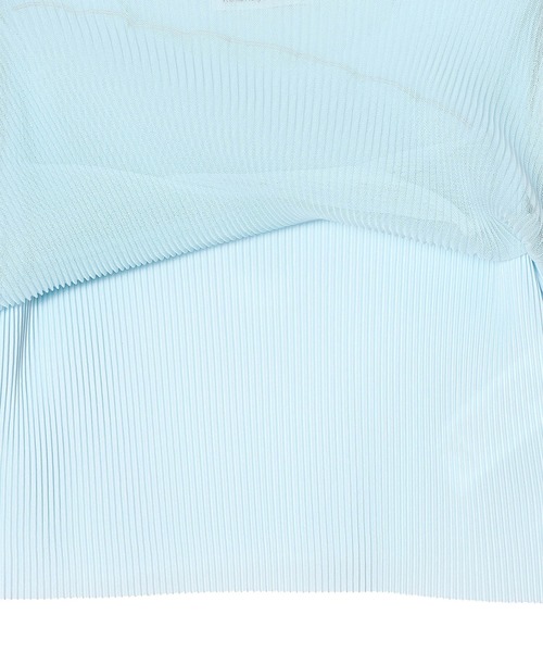 kotohayokozawa（コトハヨコザワ）の「kotohayokozawa SHEER LAYERED SHORT SLEEVE TOP TDX5-S01（その他トップス・レディース・パープル/ライトブルー・FREE）」の4枚目の写真