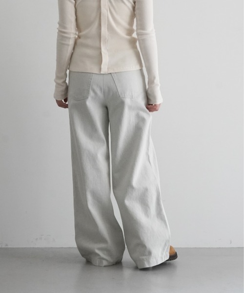 パンツ BASERANGE ARTHUR PANTS Baserange - Arthur Loose Pants in Recycled Indigo | Oroboro