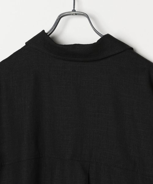 JEANASIS(ジーナシス)の「リネンCPOジャケット/411913(テーラードジャケット・レディース・ライトブルー/ブラック/ベージュ/ブラウン・FREE)」の6枚目の写真