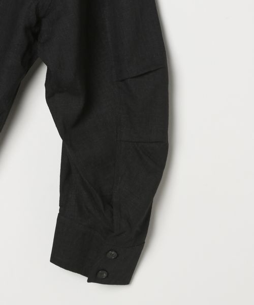 JEANASIS(ジーナシス)の「リネンCPOジャケット/411913(テーラードジャケット・レディース・ライトブルー/ブラック/ベージュ/ブラウン・FREE)」の8枚目の写真