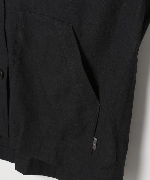 JEANASIS(ジーナシス)の「リネンCPOジャケット/411913(テーラードジャケット・レディース・ライトブルー/ブラック/ベージュ/ブラウン・FREE)」の9枚目の写真