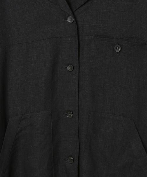 JEANASIS(ジーナシス)の「リネンCPOジャケット/411913(テーラードジャケット・レディース・ライトブルー/ブラック/ベージュ/ブラウン・FREE)」の13枚目の写真