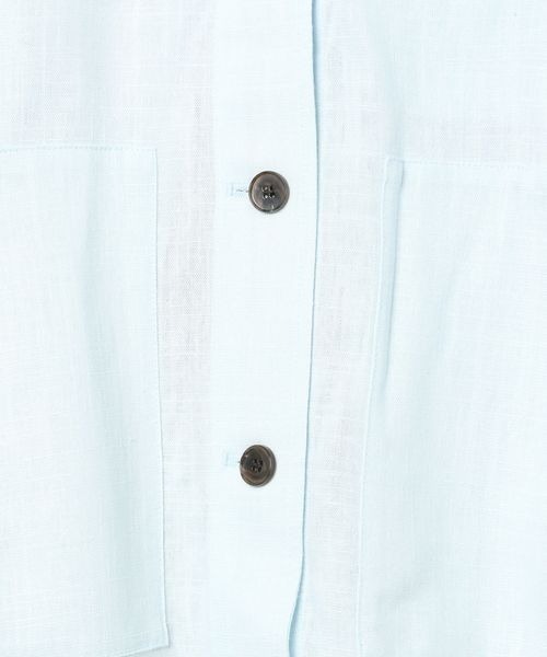 JEANASIS(ジーナシス)の「リネンCPOジャケット/411913(テーラードジャケット・レディース・ライトブルー/ブラック/ベージュ/ブラウン・FREE)」の17枚目の写真