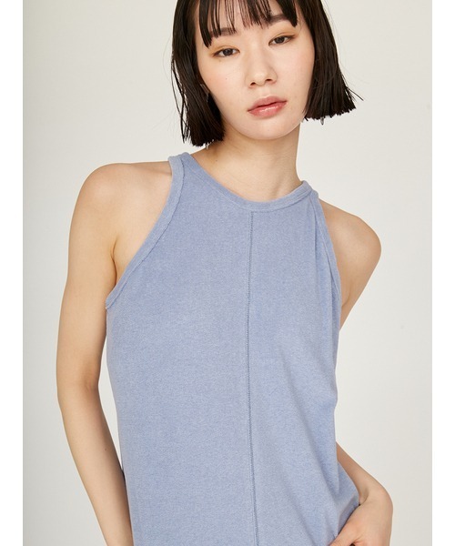 emmi（エミ）の「【限定カラー】【emmi×PlaX（TM）】パイルアメスリワンピース（ワンピース・レディース・ブルー/ブラック/ライトグレー/ブラウン・0/1）」の5枚目の写真