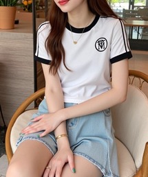 ラインスポーティTシャツ