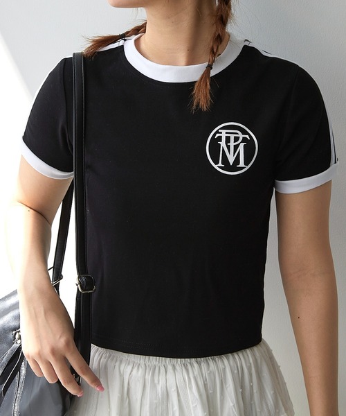 paravion(パラビオン)の「ラインスポーティTシャツ(Tシャツ/カットソー・レディース・ブラック/ホワイト・FREE)」の6枚目の写真