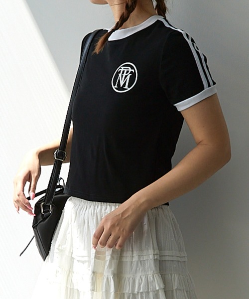 paravion(パラビオン)の「ラインスポーティTシャツ(Tシャツ/カットソー・レディース・ブラック/ホワイト・FREE)」の10枚目の写真