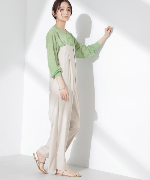 NANO universe（ナノユニバース）の「クロップドシアーニットカーディガン（カーディガン/ボレロ・レディース・ホワイト/ブラック/グリーン・FREE）」の20枚目の写真