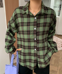 2ly2（トゥーリートゥー）の「カジュアル可愛い♪ チェックシャツジャケット（シャツ/ブラウス）」