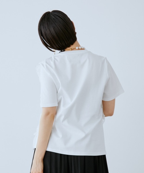 manana suerte(マニャーナスエルテ)の「フリルTシャツ(Tシャツ/カットソー・レディース・ホワイト/ピンク/ブラック・FREE)」の19枚目の写真