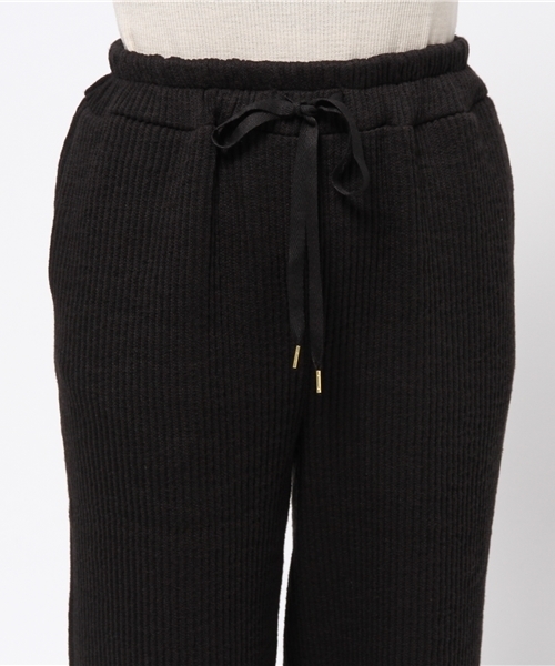 DouDou（ドゥドゥ）の「【DouDou】リブカットパンツ（その他パンツ・レディース・グレー/ブラック・FREE）」の6枚目の写真