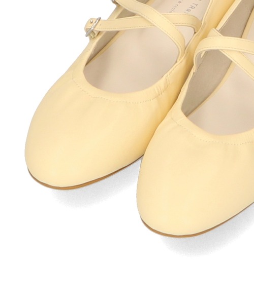 ORiental TRaffic（オリエンタルトラフィック）の「ギャザーストラップバレエパンプス/41182（バレエシューズ・レディース・イエロー/ブラック/シルバー・36/37/38/39/35）」の11枚目の写真