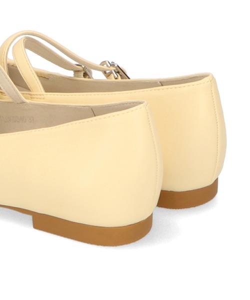 ORiental TRaffic（オリエンタルトラフィック）の「ギャザーストラップバレエパンプス/41182（バレエシューズ・レディース・イエロー/ブラック/シルバー・36/37/38/39/35）」の10枚目の写真