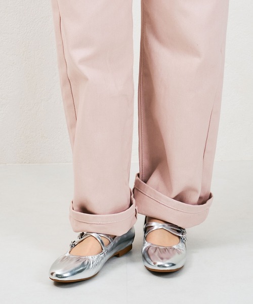 ORiental TRaffic（オリエンタルトラフィック）の「ギャザーストラップバレエパンプス/41182（バレエシューズ・レディース・イエロー/ブラック/シルバー・36/37/38/39/35）」の22枚目の写真