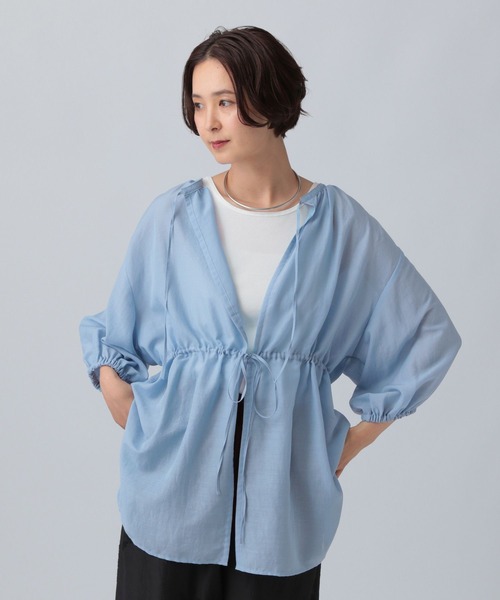 TNページ セール】着回し5分袖ブラウス《2点セット》 243208（シャツ/ブラウス