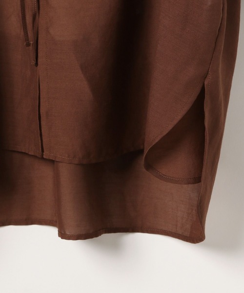 LEPSIM（レプシィム）の「着回し5分袖ブラウス《2点セット》　243208（シャツ/ブラウス・レディース・ブラック/オフホワイト/ブラウン/オレンジ/ライトブルー/ベージュ系その他/ラベンダー・FREE）」の11枚目の写真