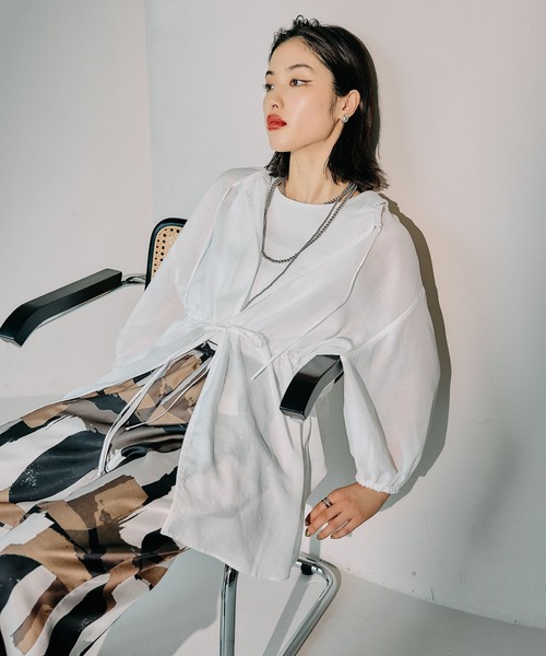 セール】着回し5分袖ブラウス《2点セット》 243208（シャツ/ブラウス