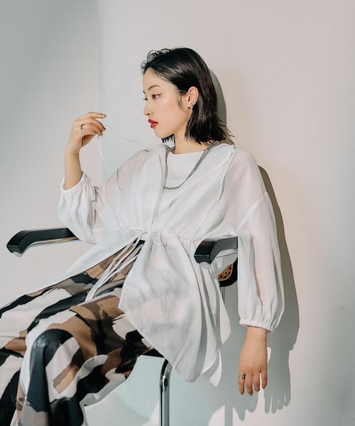 セト　1セット セール】着回し5分袖ブラウス《2点セット》 243208（シャツ/ブラウス