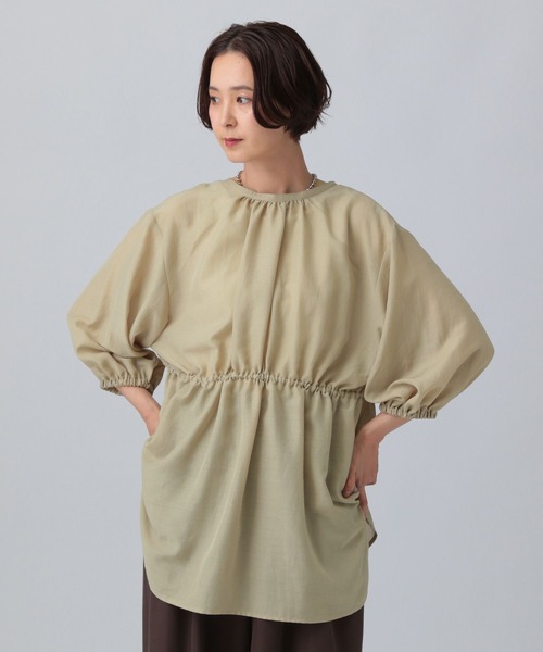 TNページ セール】着回し5分袖ブラウス《2点セット》 243208（シャツ/ブラウス