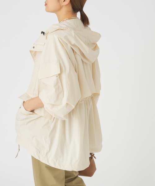 IENA（イエナ）の「Product Twelve/プロダクト トゥエルブ Rain Jacket ジャケット 25SS-PBL01（マウンテンパーカー・レディース・ブラック/ホワイト・FREE）」の8枚目の写真