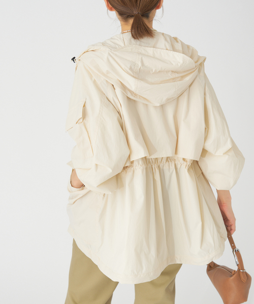 IENA（イエナ）の「Product Twelve/プロダクト トゥエルブ Rain Jacket ジャケット 25SS-PBL01（マウンテンパーカー・レディース・ブラック/ホワイト・FREE）」の9枚目の写真