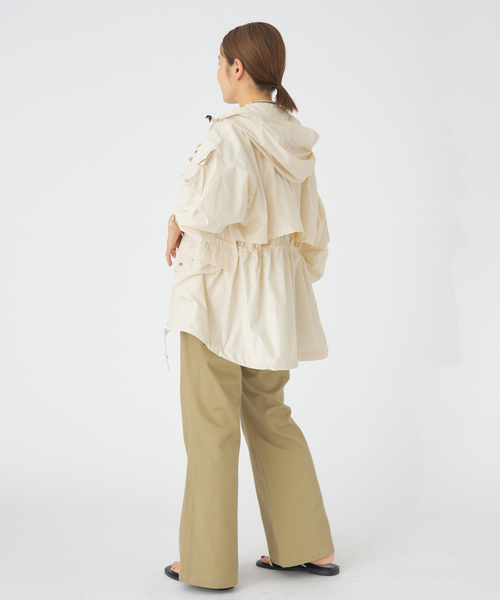 IENA（イエナ）の「Product Twelve/プロダクト トゥエルブ Rain Jacket ジャケット 25SS-PBL01（マウンテンパーカー・レディース・ブラック/ホワイト・FREE）」の12枚目の写真