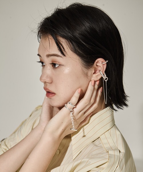 Soierie（ソワリー）の「【Soierie/ソワリー】Bio loop cuff/BIOループカフ（イヤーカフ・レディース・シルバー/ゴールド・FREE）」の4枚目の写真