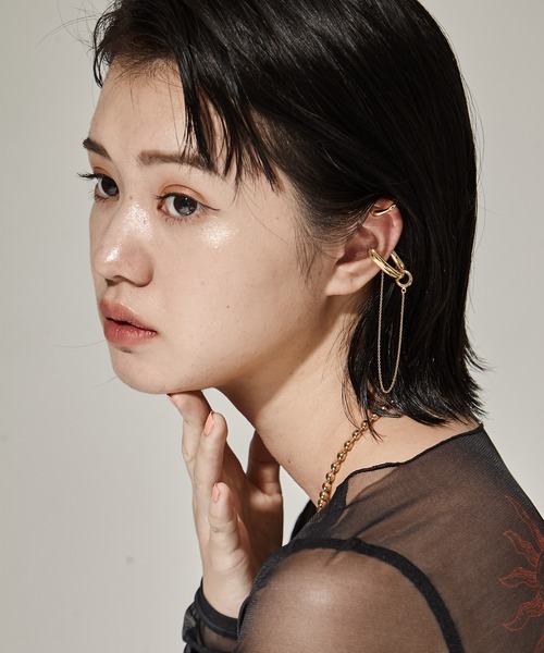 Soierie（ソワリー）の「【Soierie/ソワリー】Bio loop cuff/BIOループカフ（イヤーカフ・レディース・シルバー/ゴールド・FREE）」の5枚目の写真