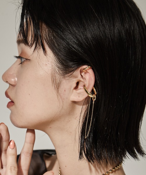 Soierie（ソワリー）の「【Soierie/ソワリー】Bio loop cuff/BIOループカフ（イヤーカフ・レディース・シルバー/ゴールド・FREE）」の8枚目の写真