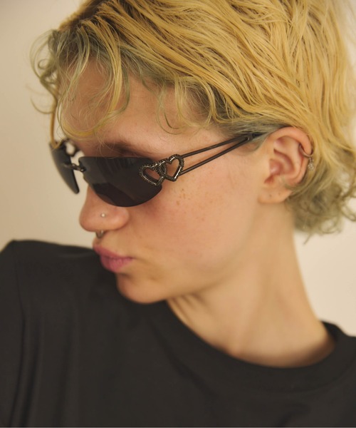 Carmelo(カーメロ)の「Coeur sunglasses(サングラス・レディース・シルバー/ゴールド/ブラック・FREE)」の10枚目の写真