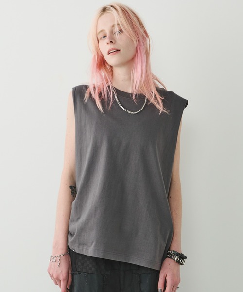 AFF AIVER(エイエフエフアイバー)の「AFF AIVER 16/-ウォッシュ天竺N/S TEE(ショートレングス)(Tシャツ/カットソー・メンズ・チャコールグレー/ブラック/ホワイト/ライトグレー・SMALL/MEDIUM/LARGE)」の1枚目の写真