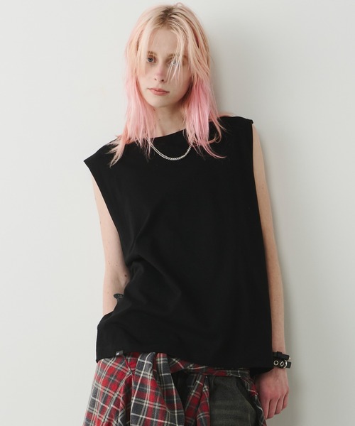 AFF AIVER(エイエフエフアイバー)の「AFF AIVER 16/-ウォッシュ天竺N/S TEE(ショートレングス)(Tシャツ/カットソー・メンズ・チャコールグレー/ブラック/ホワイト/ライトグレー・SMALL/MEDIUM/LARGE)」の3枚目の写真