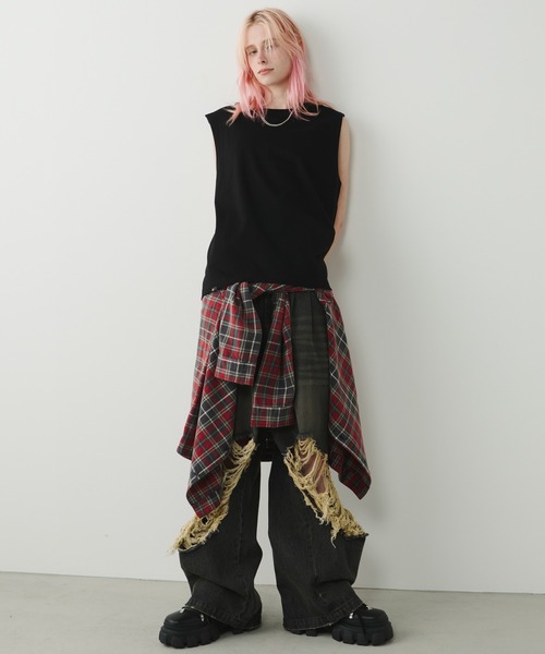 AFF AIVER(エイエフエフアイバー)の「AFF AIVER 16/-ウォッシュ天竺N/S TEE(ショートレングス)(Tシャツ/カットソー・メンズ・チャコールグレー/ブラック/ホワイト/ライトグレー・SMALL/MEDIUM/LARGE)」の15枚目の写真