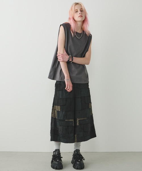AFF AIVER(エイエフエフアイバー)の「AFF AIVER 16/-ウォッシュ天竺N/S TEE(ショートレングス)(Tシャツ/カットソー・メンズ・チャコールグレー/ブラック/ホワイト/ライトグレー・SMALL/MEDIUM/LARGE)」の21枚目の写真
